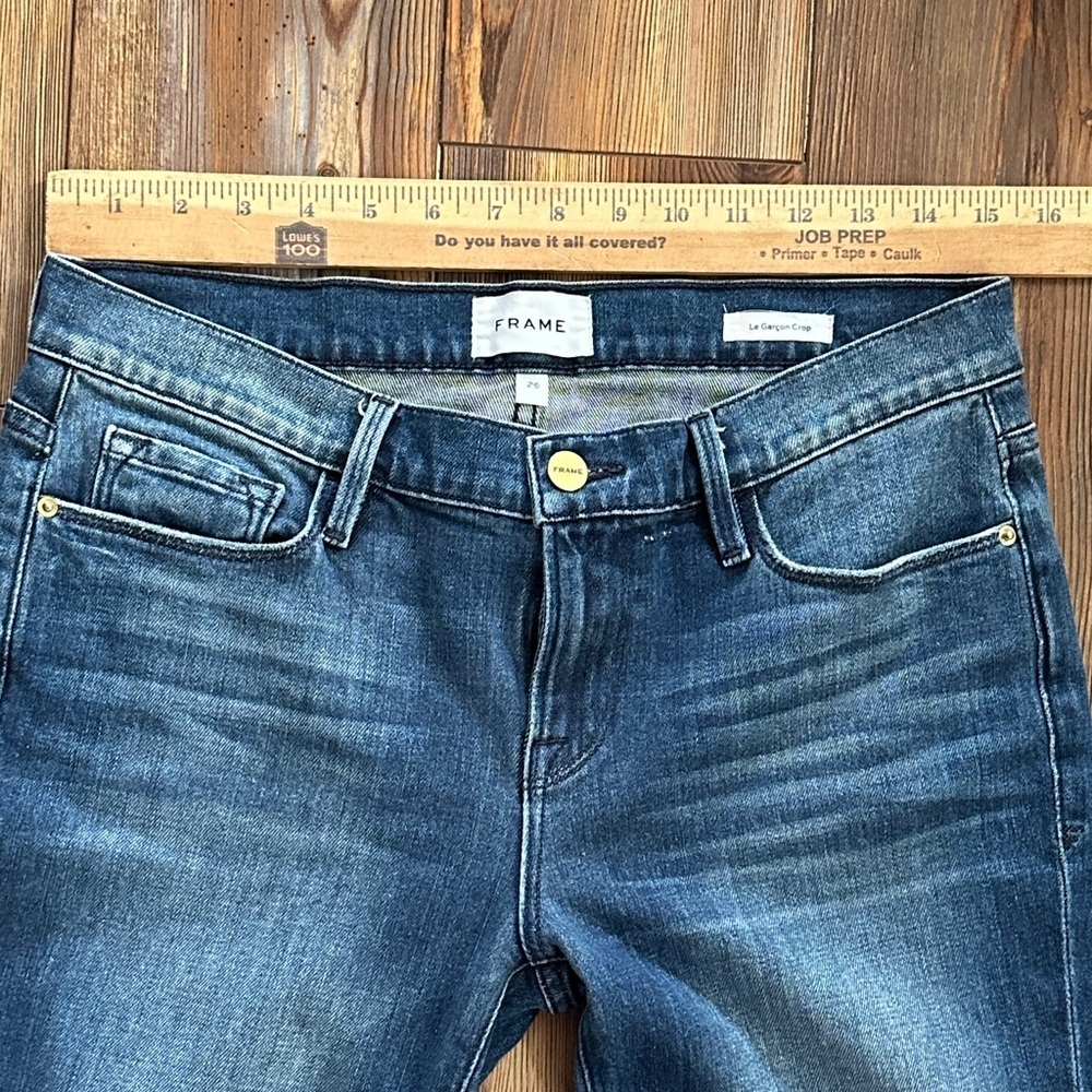 Frame le Garçon cropped jeans 26 Wash Clover Hill Clean - Picture 5 of 12